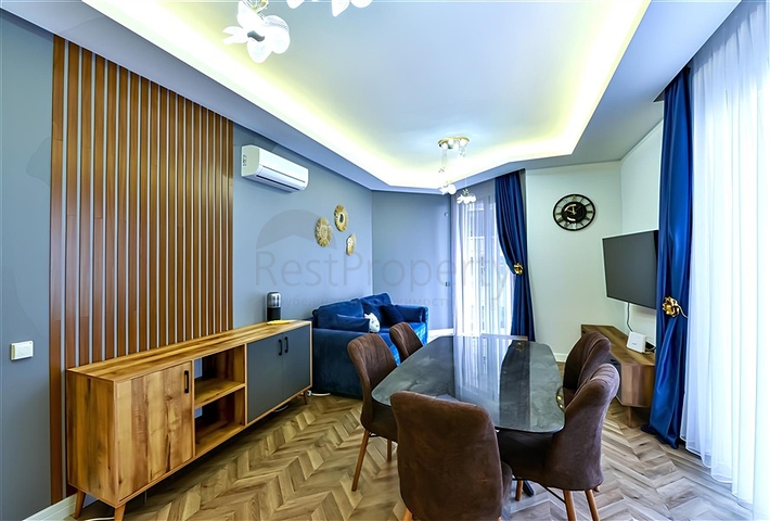 Furnished 2+1 Apartment for Rent in Alanya Center with Pool & Spa