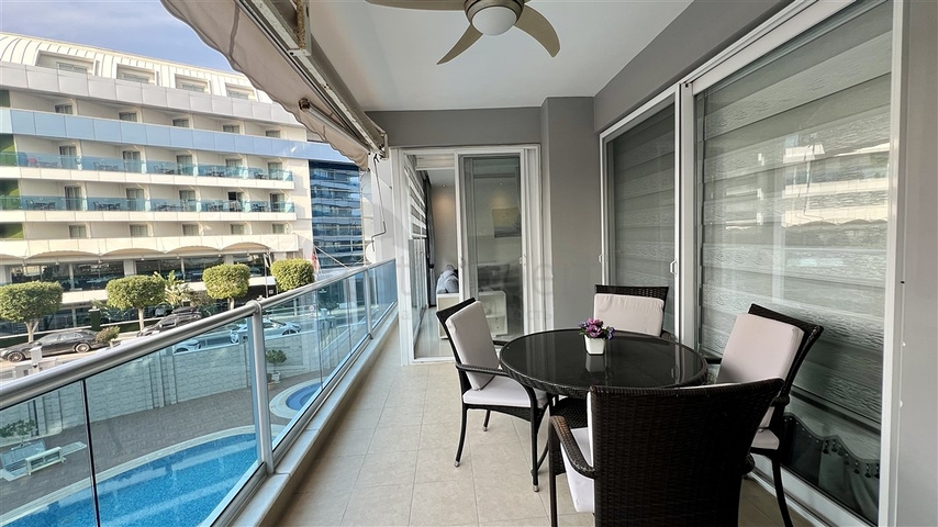 Furnished 2+1 Apartment in Tosmur, Alanya – 50 m to Sea, Resort Complex