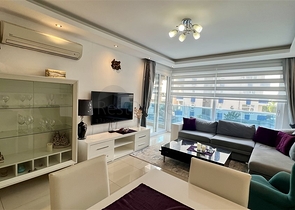 Furnished 2+1 Apartment in Tosmur, Alanya – 50 m to Sea, Resort Complex