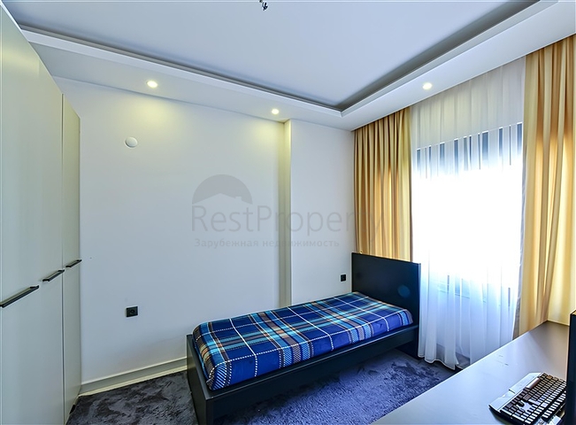Furnished 1+1 Apartment in Oba, Alanya – Designer Interior & Resort-Style Complex