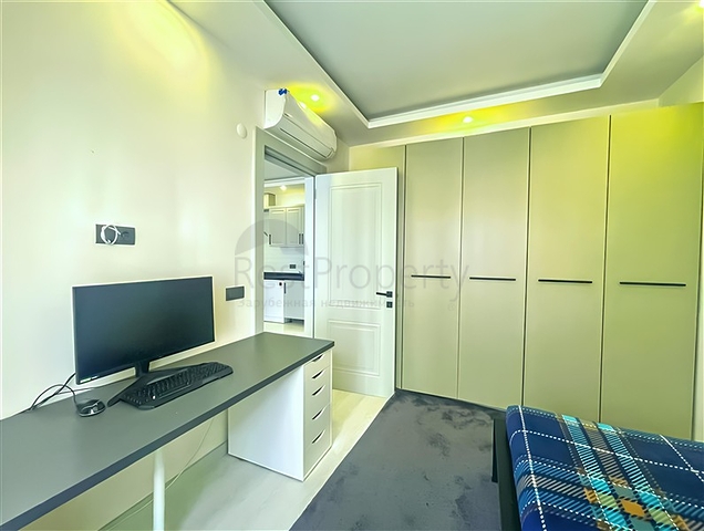 Furnished 1+1 Apartment in Oba, Alanya – Designer Interior & Resort-Style Complex