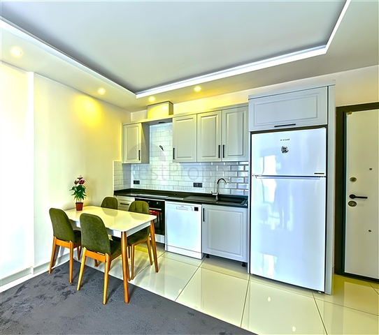 Furnished 1+1 Apartment in Oba, Alanya – Designer Interior & Resort-Style Complex