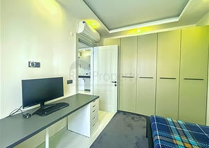 Furnished 1+1 Apartment in Oba, Alanya – Designer Interior & Resort-Style Complex