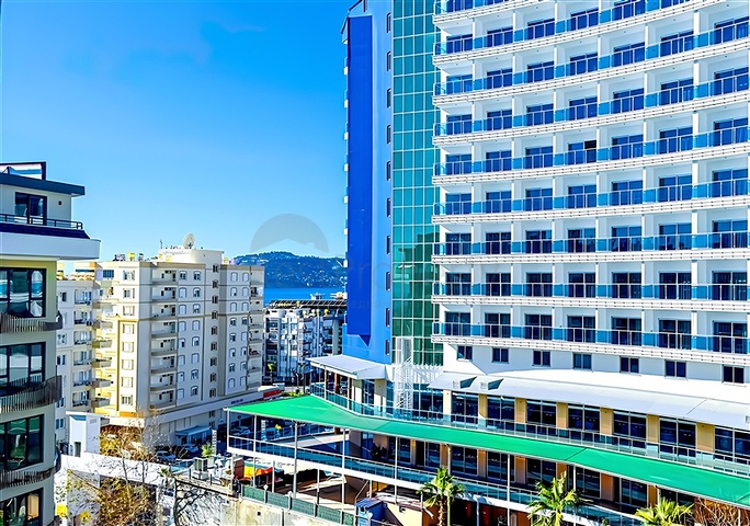 Modern 1+1 Apartment with Sea View in Tosmur, Alanya