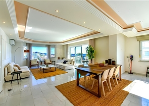 Spacious 3+1 Seafront Apartment with Dim River Views in Tosmur, Alanya – 161 m²