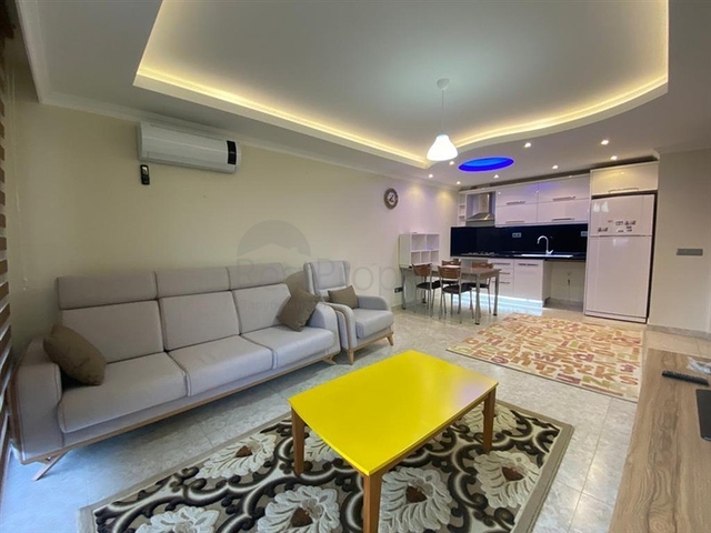 Furnished 1+1 Apartment with Terrace in Oba, Alanya