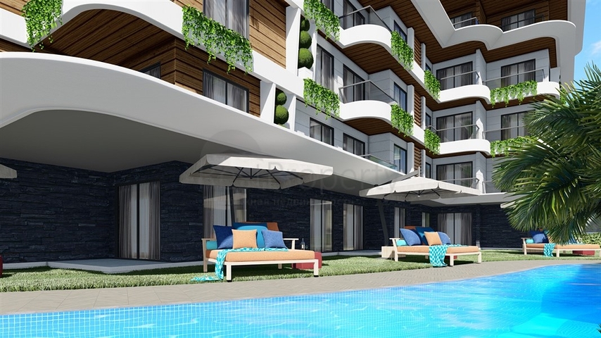 1+1 Apartment in Oba, Alanya – Resort-Style Complex with SPA