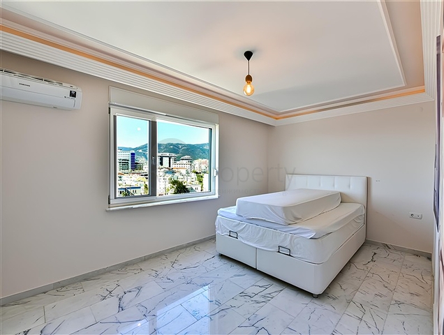 Seafront 2+1 Apartment in Tosmur, Alanya – Panoramic Sea View