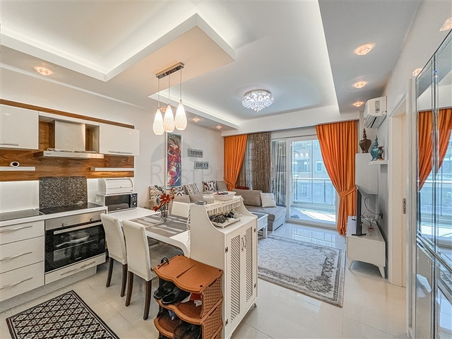 Furnished 1+1 Apartment in Mahmutlar, Alanya – 200 m from the Sea