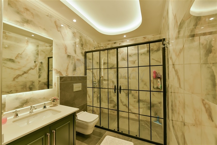 Villa 6+1 with sea view in Kargicak area 