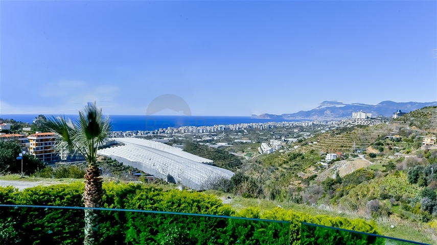 Villa 6+1 with sea view in Kargicak area 