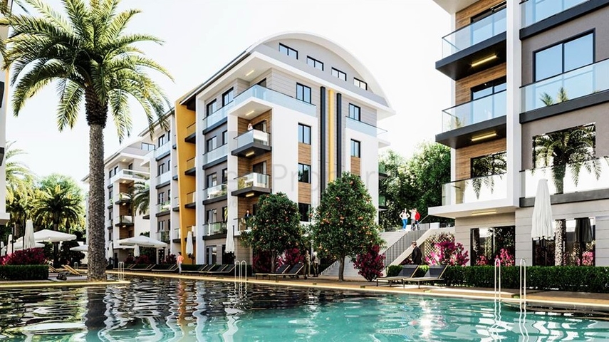 1+1 Apartment in Okurcalar, Alanya – Resort Complex 150 m from the Sea