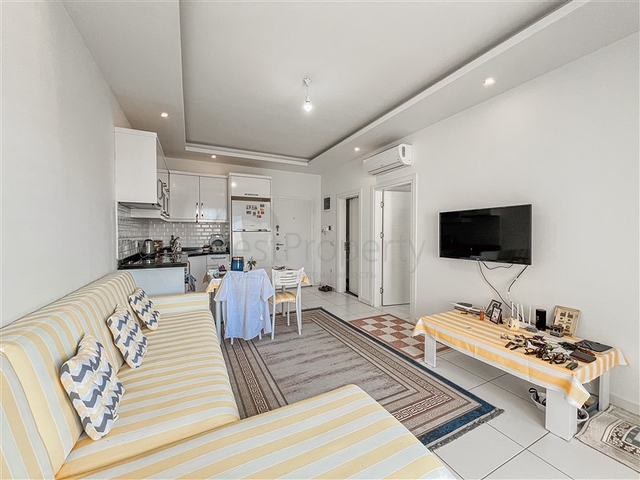 Furnished 1+1 Apartment in Mahmutlar, Alanya – 400 m from the Beach