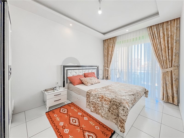 Furnished 1+1 Apartment in Mahmutlar, Alanya – 400 m from the Beach