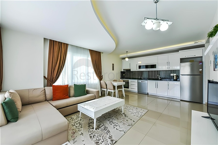 Furnished 1+1 Apartment in Mahmutlar, Alanya – 350 m from the Sea