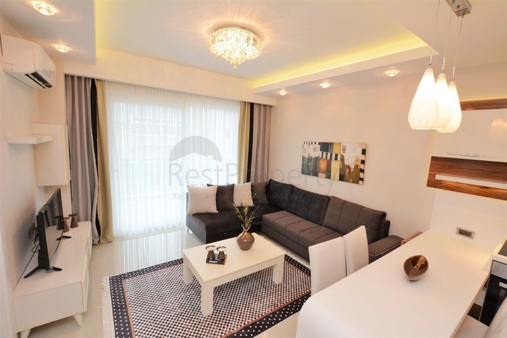 Furnished 1+1 Apartment in Mahmutlar, Alanya – Full On-Site Facilities