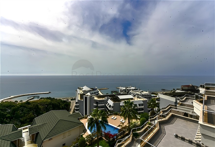 Luxury apartment with sea view and full infrastructure in the heart of Konakli 