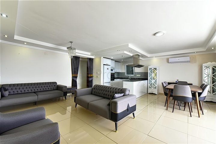 Luxury apartment with sea view and full infrastructure in the heart of Konakli 