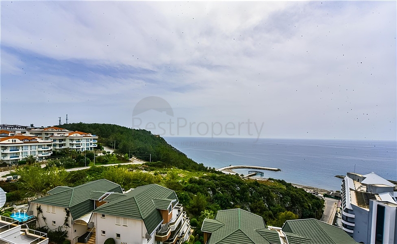 Luxury apartment with sea view and full infrastructure in the heart of Konakli 