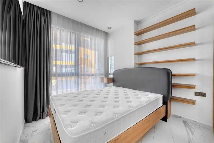 New 1+1 Apartment in Avsallar, Alanya – Modern Project Near the Sea