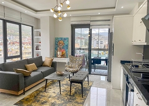 1+1 Apartment in Central Alanya – Sea & Cleopatra Mountain View