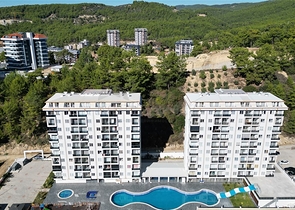 Cozy 1+1 Apartment in Avsallar Alanya – Modern Complex in Green Area