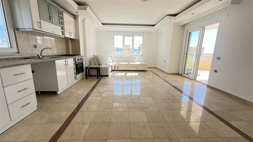 Sea-Front 2+1 Apartment in Tosmur, Alanya with Direct Beach Access