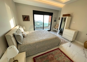 Luxury Furnished Villa in Bektas, Alanya with Panoramic Sea & Castle Views