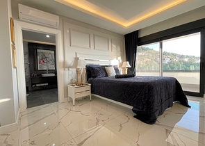 Luxury Furnished Villa in Bektas, Alanya with Panoramic Sea & Castle Views