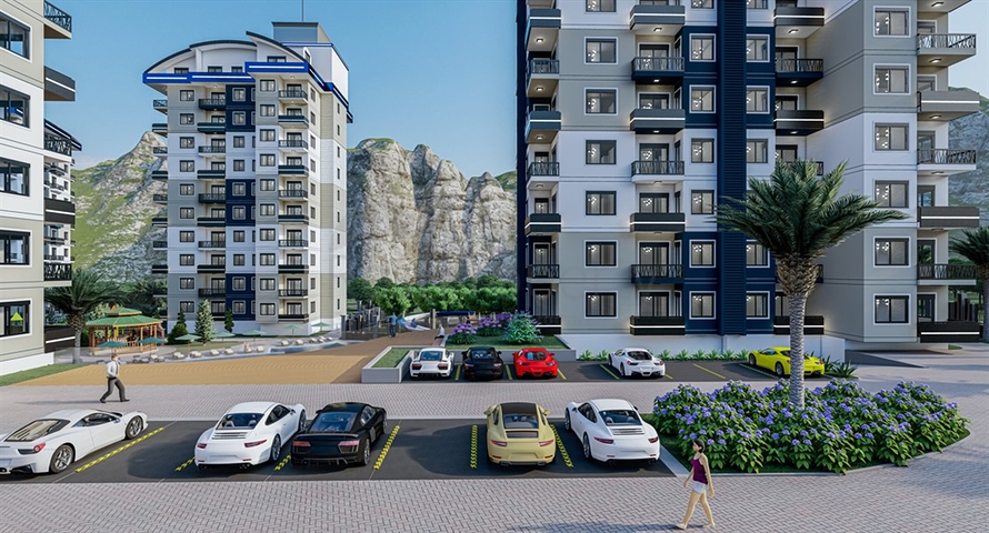1+1 Apartment in Avsallar, Alanya with Full Resort Facilities – 58 m²