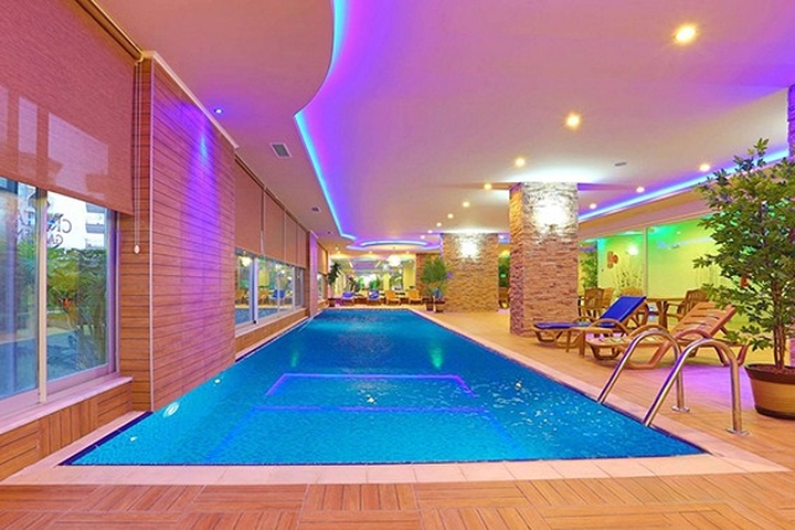 Furnished 1+1 Apartment in Cikcilli, Alanya with Full Resort Facilities