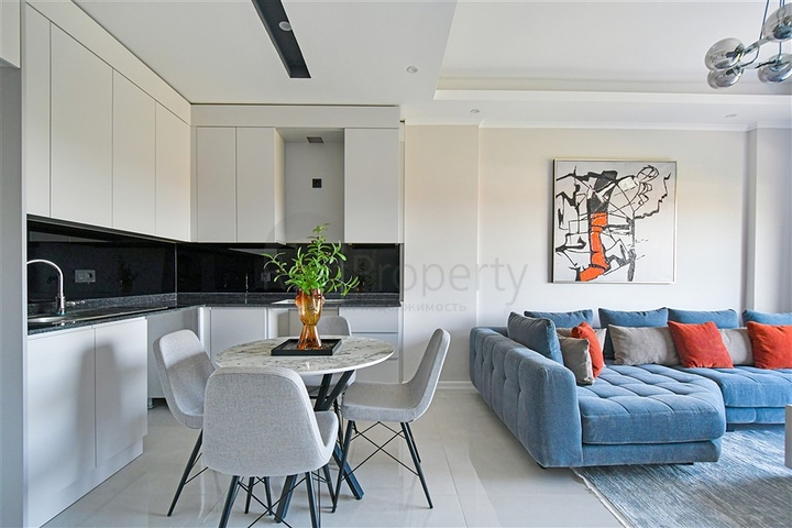 New 1+1 Apartment in Oba, Alanya | 54 m², 2024 Complex, Furnished