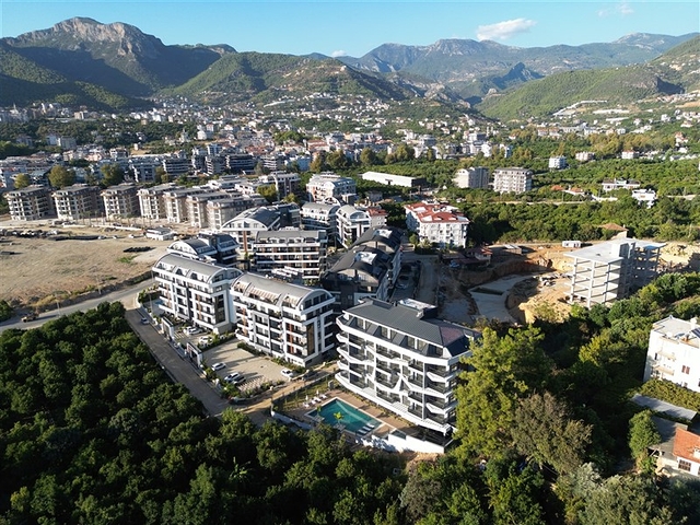 New 1+1 Apartment in Oba, Alanya | 54 m², 2024 Complex, Furnished