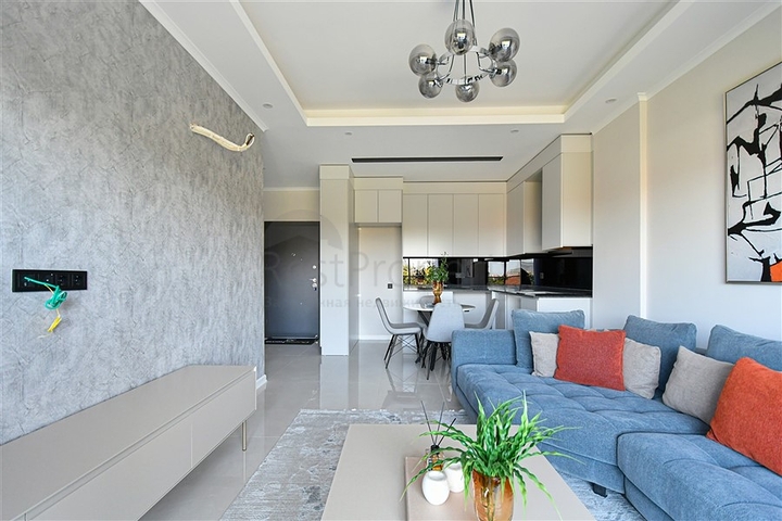 New 1+1 Apartment in Oba, Alanya | 54 m², 2024 Complex, Furnished