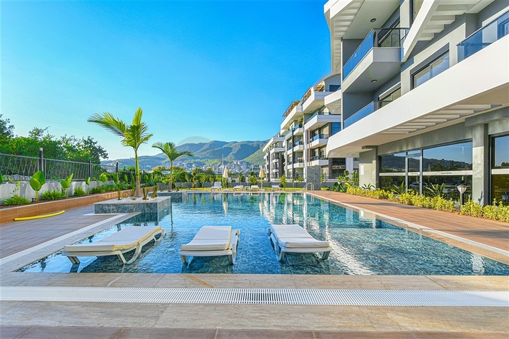 New 1+1 Apartment in Oba, Alanya | 54 m², 2024 Complex, Furnished