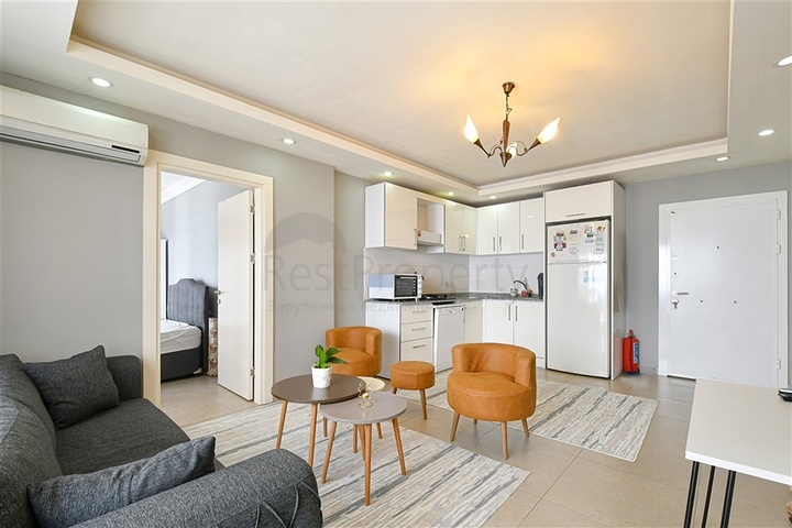 Furnished 1+1 Apartment near Cleopatra Beach | Central Alanya