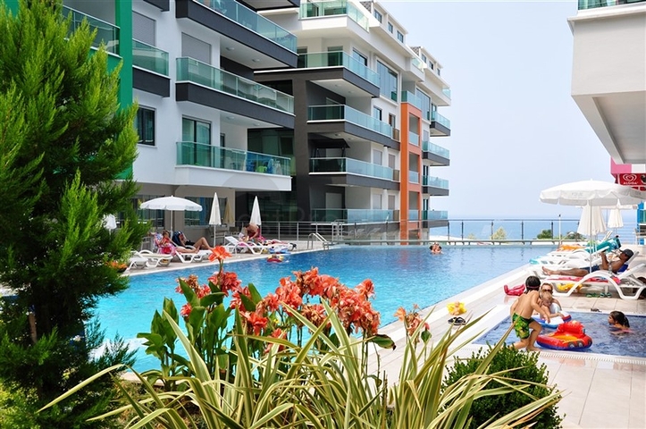Luxury Sea-View 2+1 Apartment in Kargicak | 50 m to the Beach
