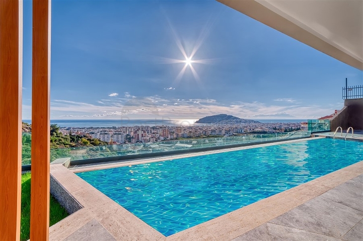 Modern luxury villa in the center of Cikcilli with panoramic sea views