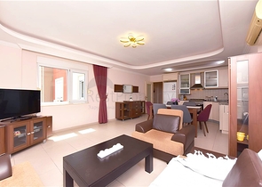 Sea-View 2+1 Apartment in Cikcilli, Alanya | 120 m², Furnished