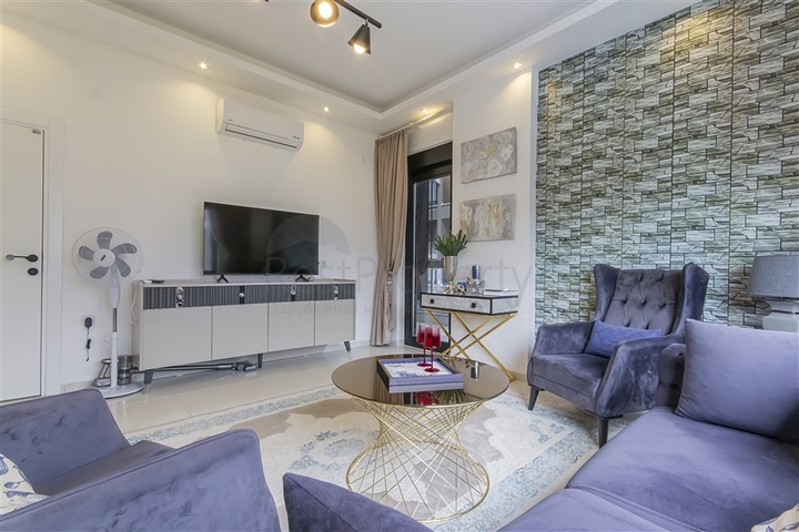 Furnished 1+1 Apartment in Kargicak, Alanya | 53 m², 100 m to Sea