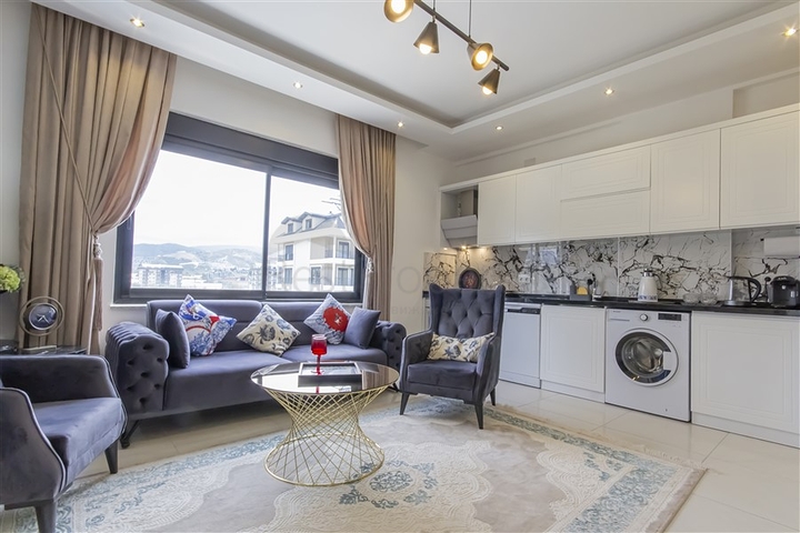 Furnished 1+1 Apartment in Kargicak, Alanya | 53 m², 100 m to Sea