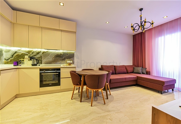 Modern 1+1 Apartment for Rent in Central Alanya | 55 m², Premium Complex