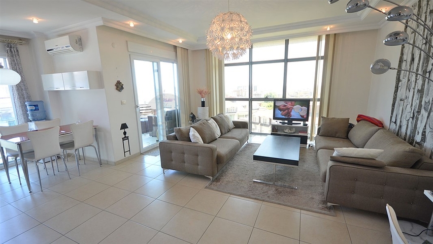 Spacious 4+2 apartment in a complex with luxury infrastructure in Alanya