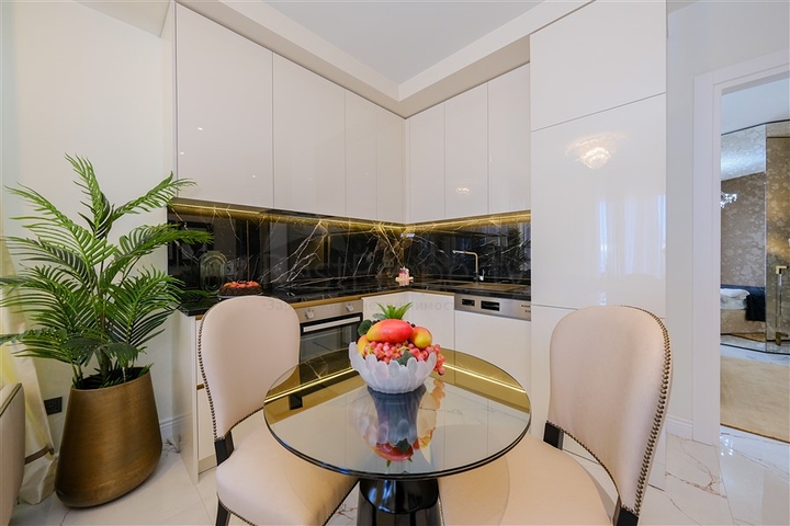 Furnished 1+1 Apartment in Oba, Alanya | Modern Complex & Facilities