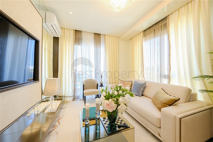 Furnished 1+1 Apartment in Oba, Alanya | Modern Complex & Facilities