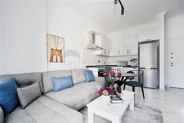 Furnished 1+1 Apartment in Avsallar, Alanya — 42 m², Rich Facilities