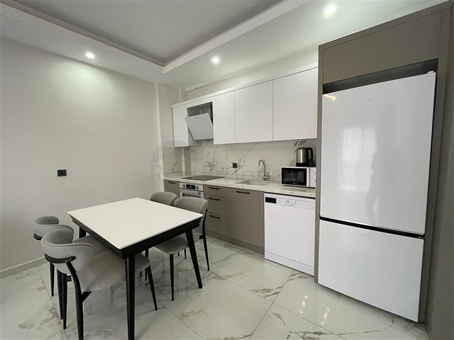 Sea-View 1+1 Apartment in Tosmur, Alanya — 55 m², New 2023 Build