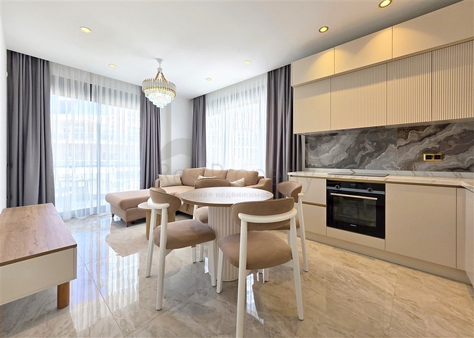 Furnished 1+1 Apartment in Tosmur, Alanya — 54 m², 200 m to Sea