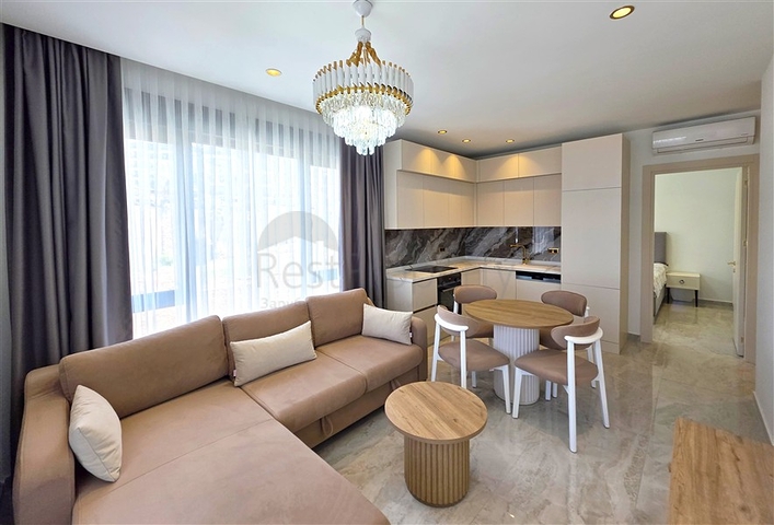 Furnished 1+1 Apartment in Tosmur, Alanya — 54 m², 200 m to Sea