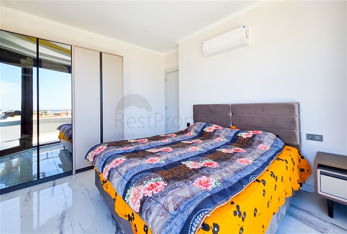 Luxury 2+1 penthouse with sea view — rent for a comfortable life by the sea